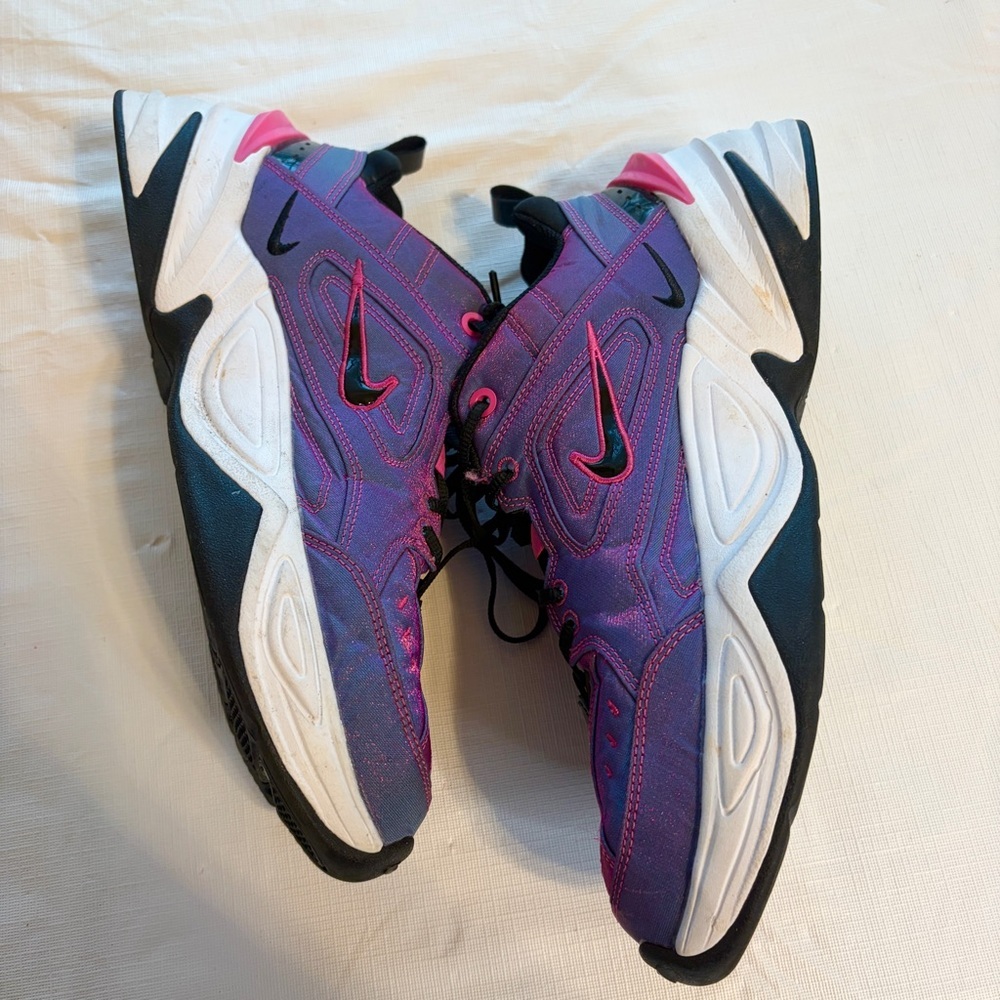 Nike Women's Retro Runner Sneakers in Purple and Pink iridescent - Picture 3 of 8